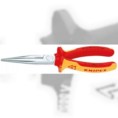 Плоскі круглогубці KNIPEX VDE 200 мм (26 16 200)