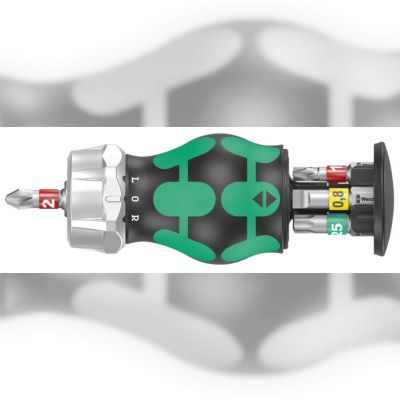 Ручка-бітотримач з тріскачкою Wera Kraftform Kompakt Stubby RA 1 (05008883001)