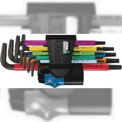Набір Г-образних ключів Wera, 967/9 TX Multicolour HF 1 (05024179001)