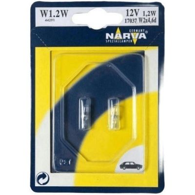 Лампа Narva накаливания 12V W1,2W 1.2W безцокольная (2шт) (NV_17037.2B)