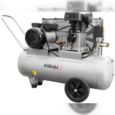 Компресор двоциліндровий ремінний Sigma 7044121