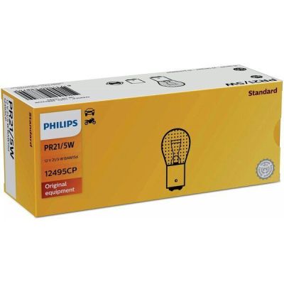 Лампа Philips накаливания 12V Pr21/5W 21/5W Baw15D красная (PS_12495_CP)