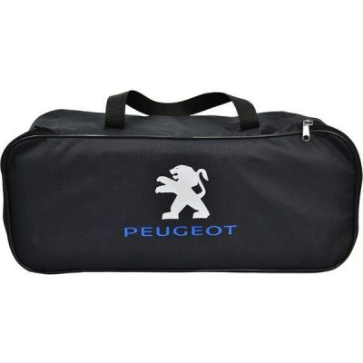 Сумка-органайзер Poputchik в багажник Peugeot Черная 45.5х18х18.5см (03-130-1Д)