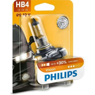 Лампа Philips галогеновая 12V Hb4 55W P22D Vision +30% (PS_9006_PR_B1)