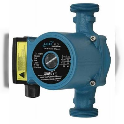 Насос циркуляційний Aquatica 270Вт Hmax 12м Qmax 65л/хв 180мм, гайки Leo 3,0