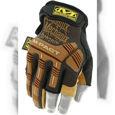 Рукавички будівельні Mechanix M-Pact Framer Leather, розмір MD (LFR-75-009)
