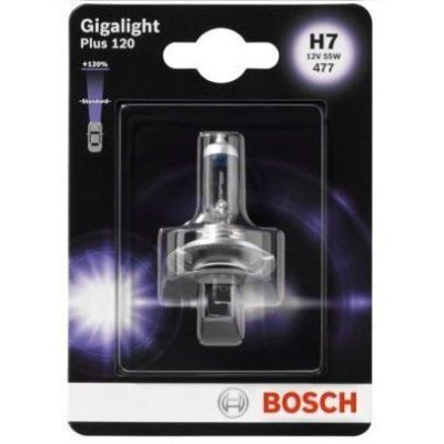 Лампа Bosch галогеновая 12V H7 Px26D Gigalight Plus 120 (BO_1987301110)