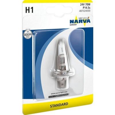 Лампа Narva галогеновая 24V H1 70W P14.5S (NV_48702.1B)