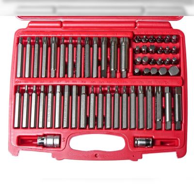 Набір біт JTC TORX, HEX, SPLINE, RIBE, SQ 58 шт. (3509)
