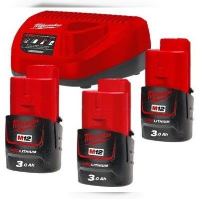Енергокомплект Milwaukee M12 NRG-303 (4933459207)