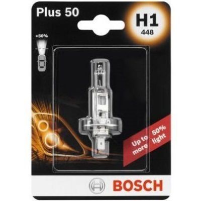 Лампа Bosch галогеновая 12V H1 P14.5S Plus 50 (BO_1987301041)