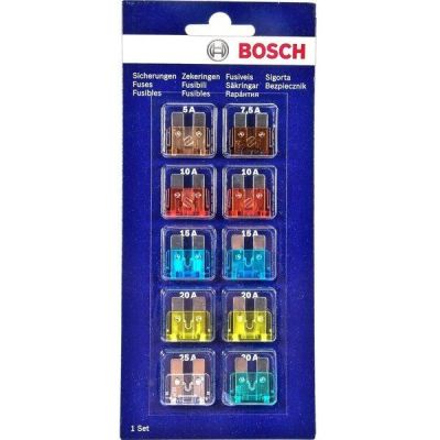 Предохранитель Bosch ваз 2108, 2110, калина, газ, волга 3110, газель (1х5/7.5/25/30а;2х10/15/20а) (BO_1987529037)