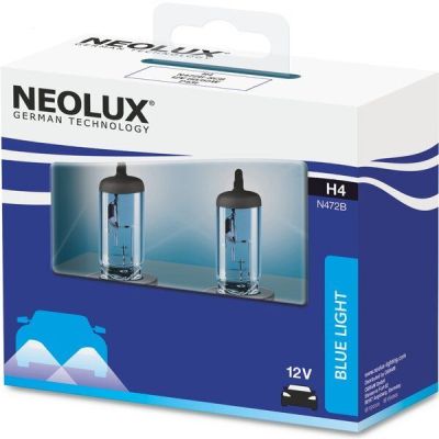 Лампа Neolux галогеновая 12V H4 60/55W P43T Blue Light Duobox (2шт) (NE_N472_B-SCB)