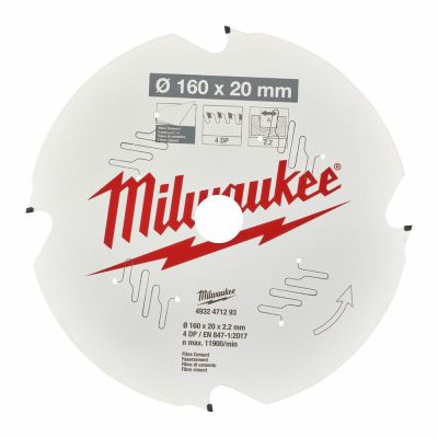 Пильний диск Milwaukee PFTE 160х20х2.2мм 4 зуба (4932471293)