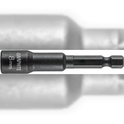 Головка торцевая GRAPHITE, ударная с магнитом, 8 мм (56H551)