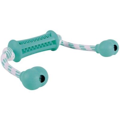 Игрушка для собак Trixie "Катушка на канате" DENTAfun Mintfresh 9см/37см