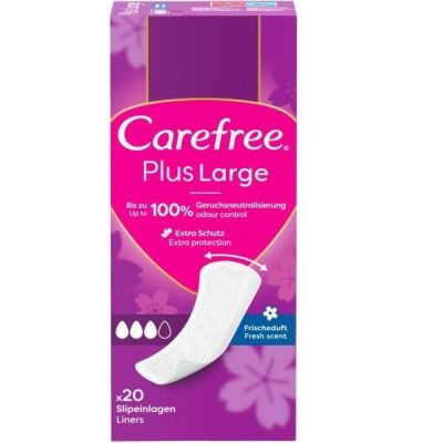 Прокладки гигиенические ежедневные Carefree Плюс Лардж со Свежим Ароматом