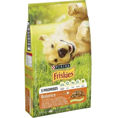 Сухой корм для взрослых собак FRISKIES Balance с курицей, говядиной и овощами 10 кг