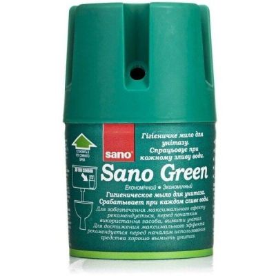 Sano Бачок (зеленый) для мытья унитаза 150г