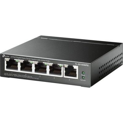 Коммутатор TP-LINK TL-SG105MPE 5xGE/4xPoE+ 120W EasySmart (TL-SG105MPE)