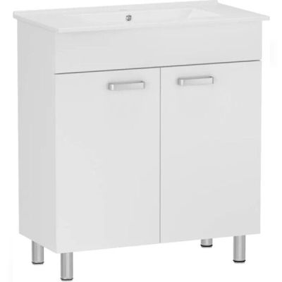 Тумба універсальна RJ KINK-L з умивальником, 60 см (RJFU041-4160WHSET(RJFU041-4160WH+RZJ610))