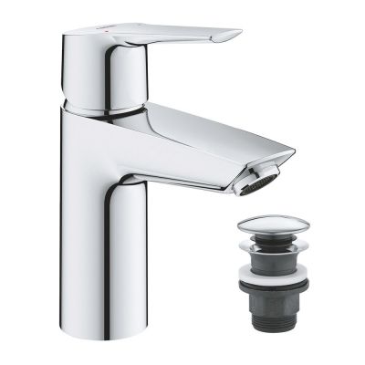 Змішувач для раковини Grohe QuickFix Start S-Size з донним клапаном(23550002)