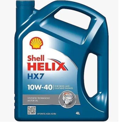 Масло моторное Shell Helix HX7 SAE 10W-40 4л (4107456) (550053737)