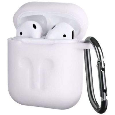 Чехол 2Е для Apple AirPods Pure Color Silicone (3mm) Imprint White (2E-AIR-PODS-IBPCSI-3-WT)