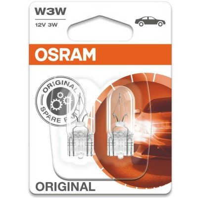 Лампа Osram накаливания 12V W3W 3W W2,1x9.5D Original Line (2шт) (OS_2821-02B)