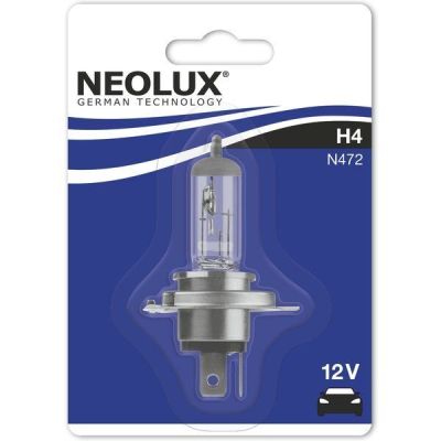 Лампа Neolux галогеновая 12V H4 60/55W P43T Standard (NE_N472_01B)
