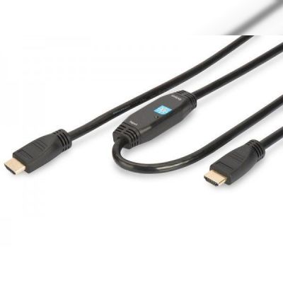 Кабель ASSMANN HDMI High speed с усилителем (AM/AM) 30m, black