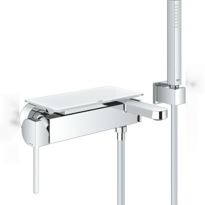 Змішувач для ванни Grohe Plus, з ручним душем, хром (33547003)