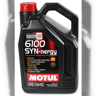 Моторна олива Motul 6100 Syn-nergy, 5W40 5 л (107979)