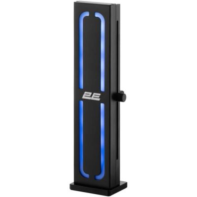 Держатель для VGA 2E GAMING HERACLES ARGB SPRT-VGA, 5V, 0.3A, 1.5W, AURA 3 pin, Aluminum, Black (2E-SPRT-VGA)