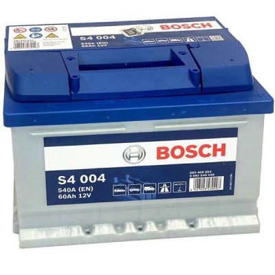 Автомобильный аккумулятор Bosch 60Ah-12v (S4004), R+, EN540 (5237437148) (0092S40040)