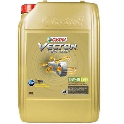 Масло моторное Castrol Vecton Long Drain 10W-40 E6/E9, 20л (5537562001) (15B9D1)