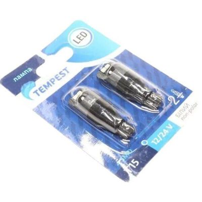 Лампа Tempest LED б/ц габарит, 12/24V T15 4SMD Non-polar White 2шт (49051283020)