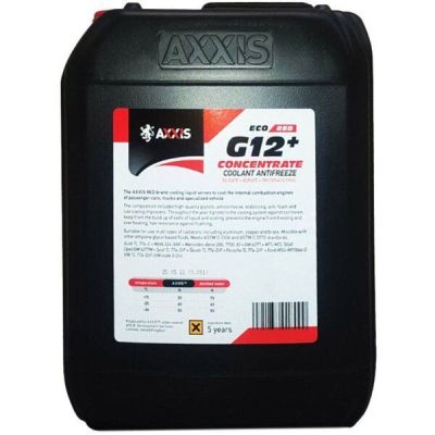 Антифриз Axxis концентрат Eco -80°C Red G12+ 20л/21,4кг (48021231232) (AX-P999-G12R ECO 20)
