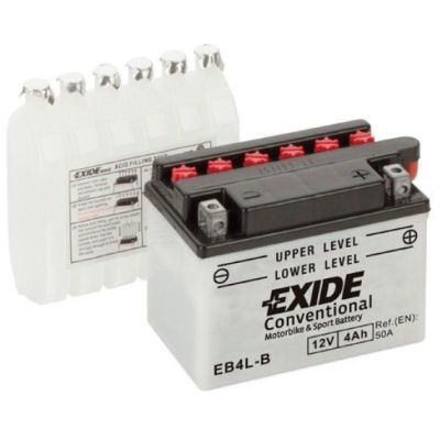 Автомобильный аккумулятор Exide 4Ah-12v (EB4л-B) R+, EN50 (5237913481) (EB4L-B)
