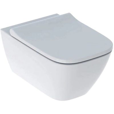 Унітаз підвісний GEBERIT SMYLE Square Rimfree з сидінням з кришкою (500.683.00.2)