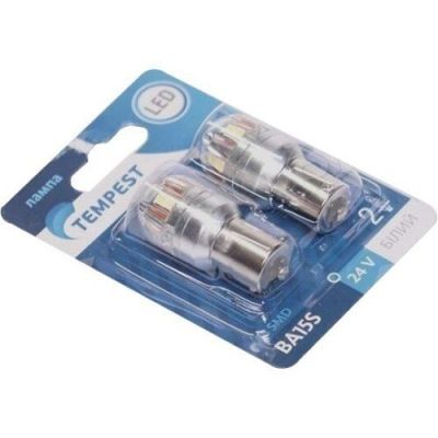 Лампа Tempest LED габарит, 24V BA15S 15SMD White 2шт (49051190036)