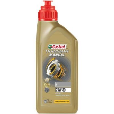 Масло трансмиссионное Castrol Transmax Manual V 75W-80, 1л (4107436781) (15DC46)