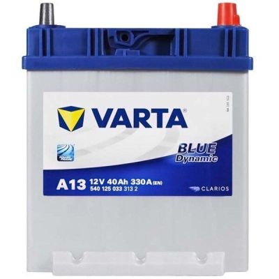 Автомобильный аккумулятор Varta 40Ah-12v ВD (A13), R+, EN330 Азия, клеммы тонкие (5237859660) (540 125 033)