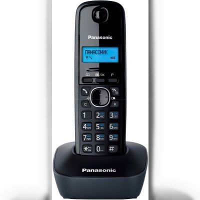 Телефон Dect Panasonic KX-TG1612UAH Black Grey