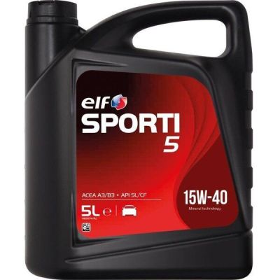 Масло моторное Elf Sporti 5 15W-40, 5л (41021127499) (214300)