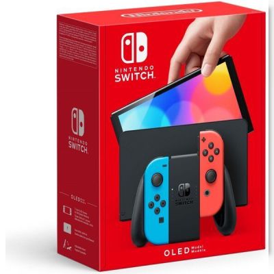 Игровая консоль Nintendo Switch OLED (красный/синий)