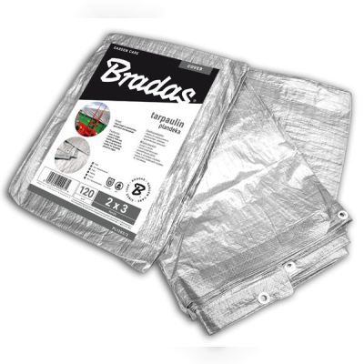 Тент посилений Bradas SILVER 120 г/м² 6х10м (PL1206/10)