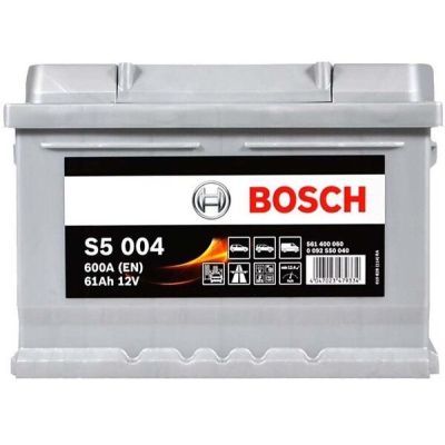 Автомобильный аккумулятор Bosch 61Ah-12v (S5004), R+, EN600 (5237437145) (0092S50040)
