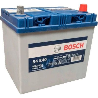 Автомобильный аккумулятор Bosch 65Ah-12v EFB (S4E40), R+, EN650 Азия (52371308437) (0092S4E400)