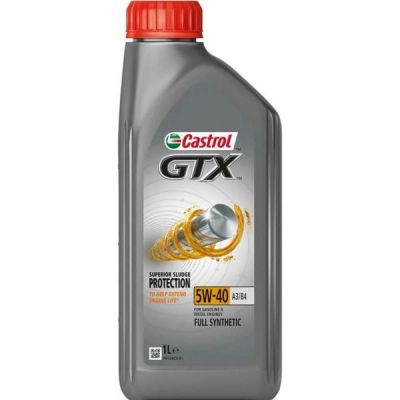 Масло моторное Castrol GTX 5W-40 A3/B4, 1л (41071356100) (15E62B)